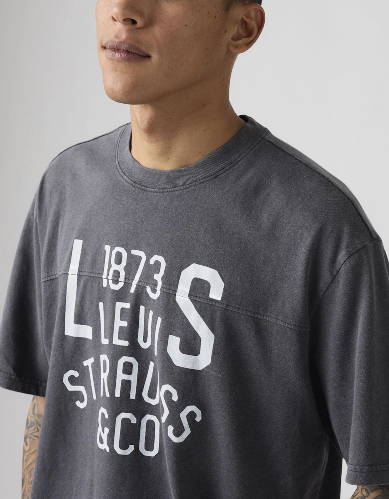 Lockwood Text Graphic Crew Neck Short Sleeve T-Shirt