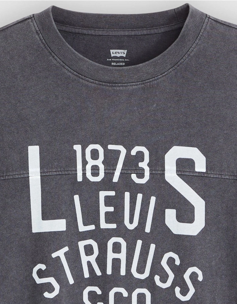 Lockwood Text Graphic Crew Neck Short Sleeve T-Shirt