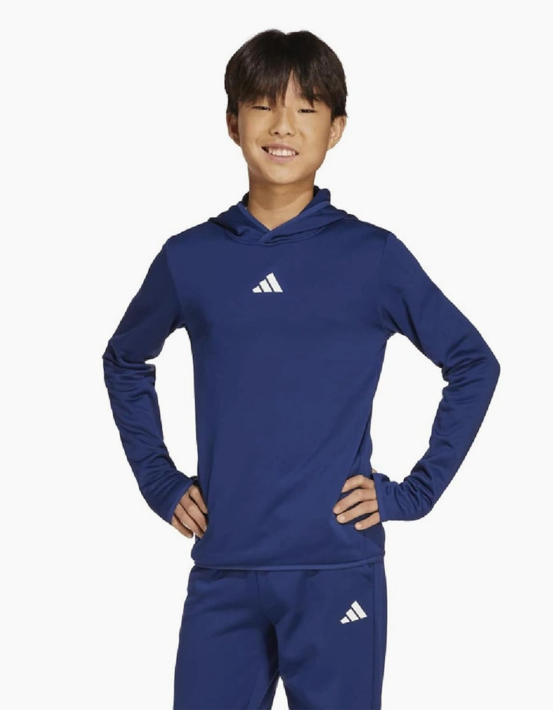 Junior Hooded Neck Long Sleeve Athletic Top