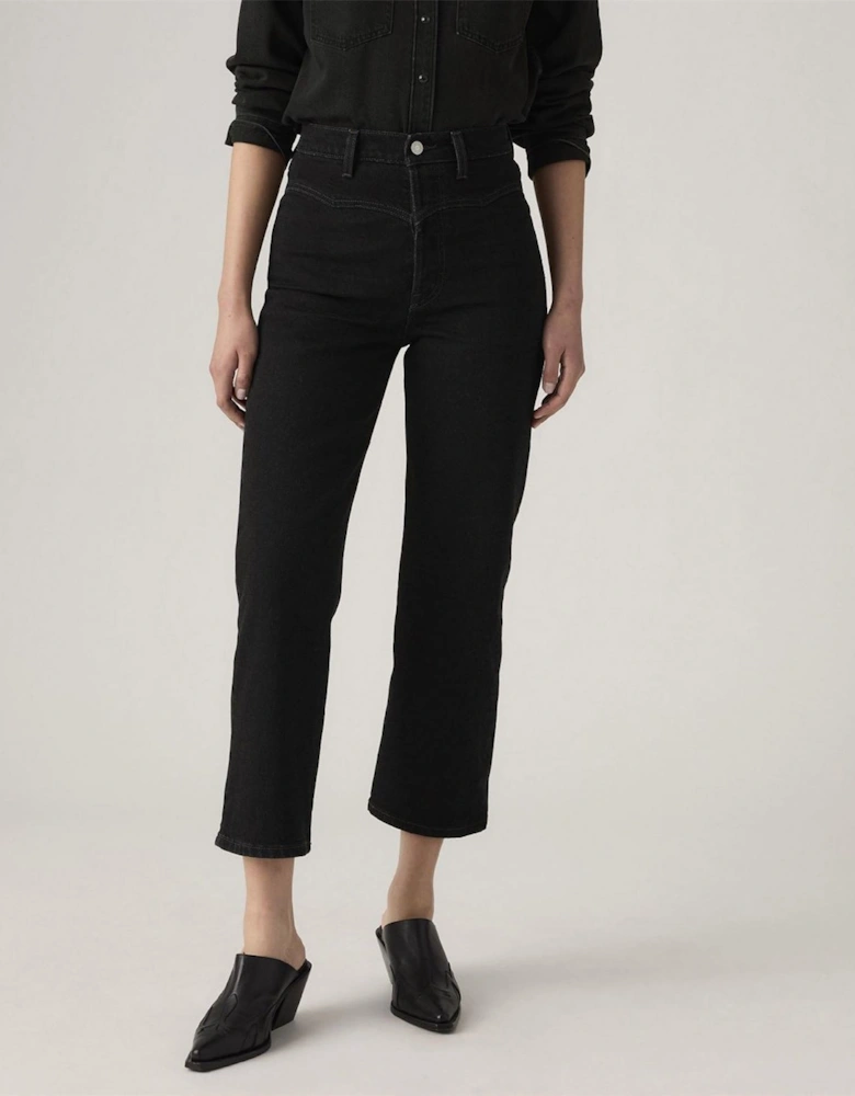 Ribcage High Rise Wide Leg Jeans