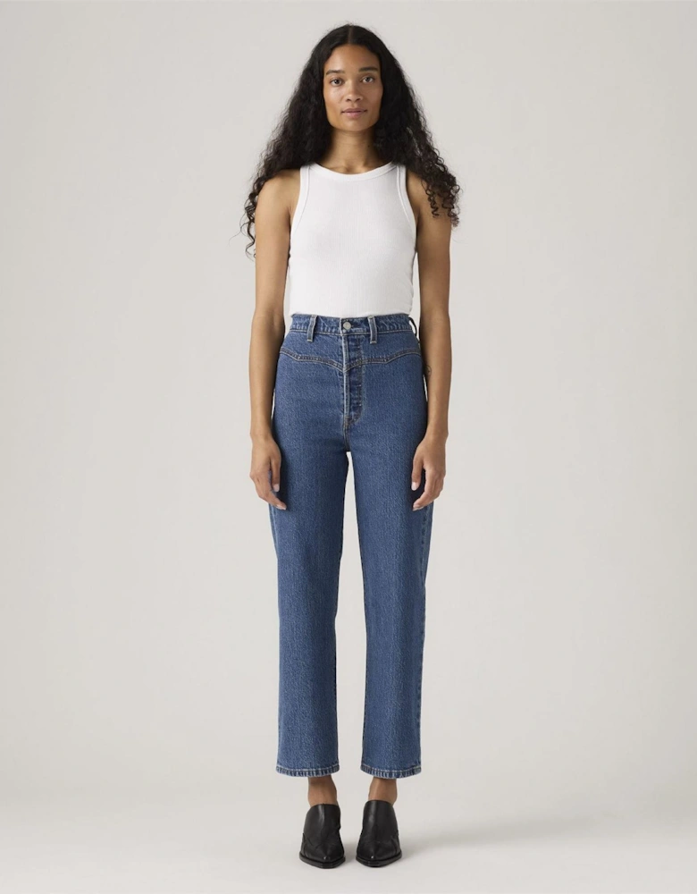 Ribcage High Rise Wide Leg Jeans