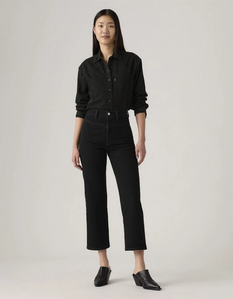Ribcage High Rise Wide Leg Jeans