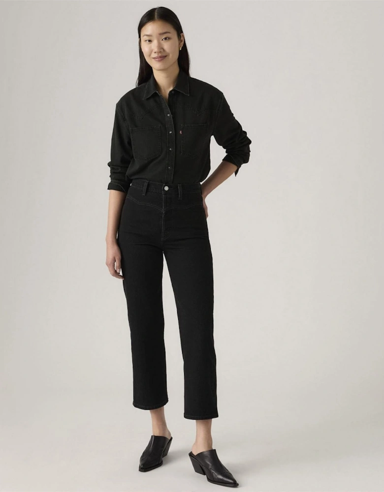 Ribcage High Rise Wide Leg Jeans