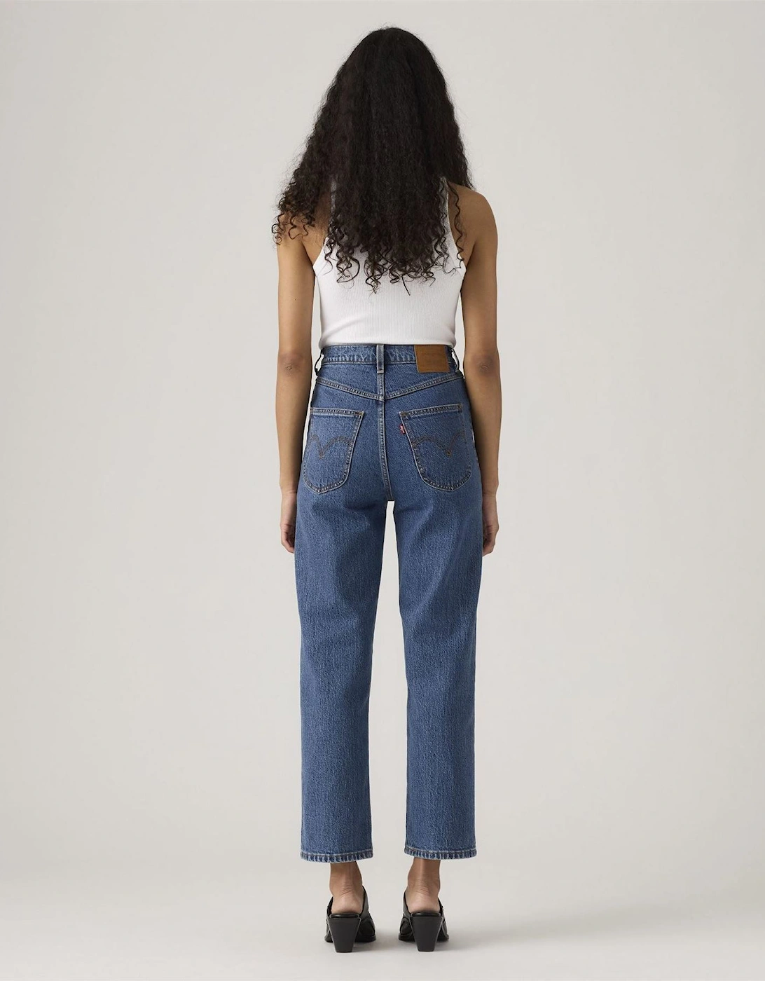 Ribcage High Rise Wide Leg Jeans