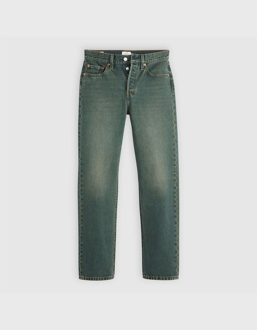 Levis 501 Women's Green 501 Five Pocket Straight Leg Jeans - Size 29 L32