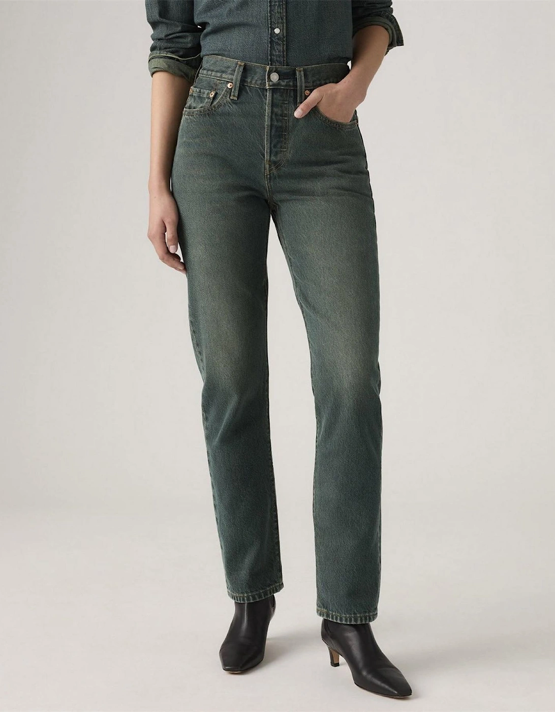 501 Five Pocket Straight Leg Jeans