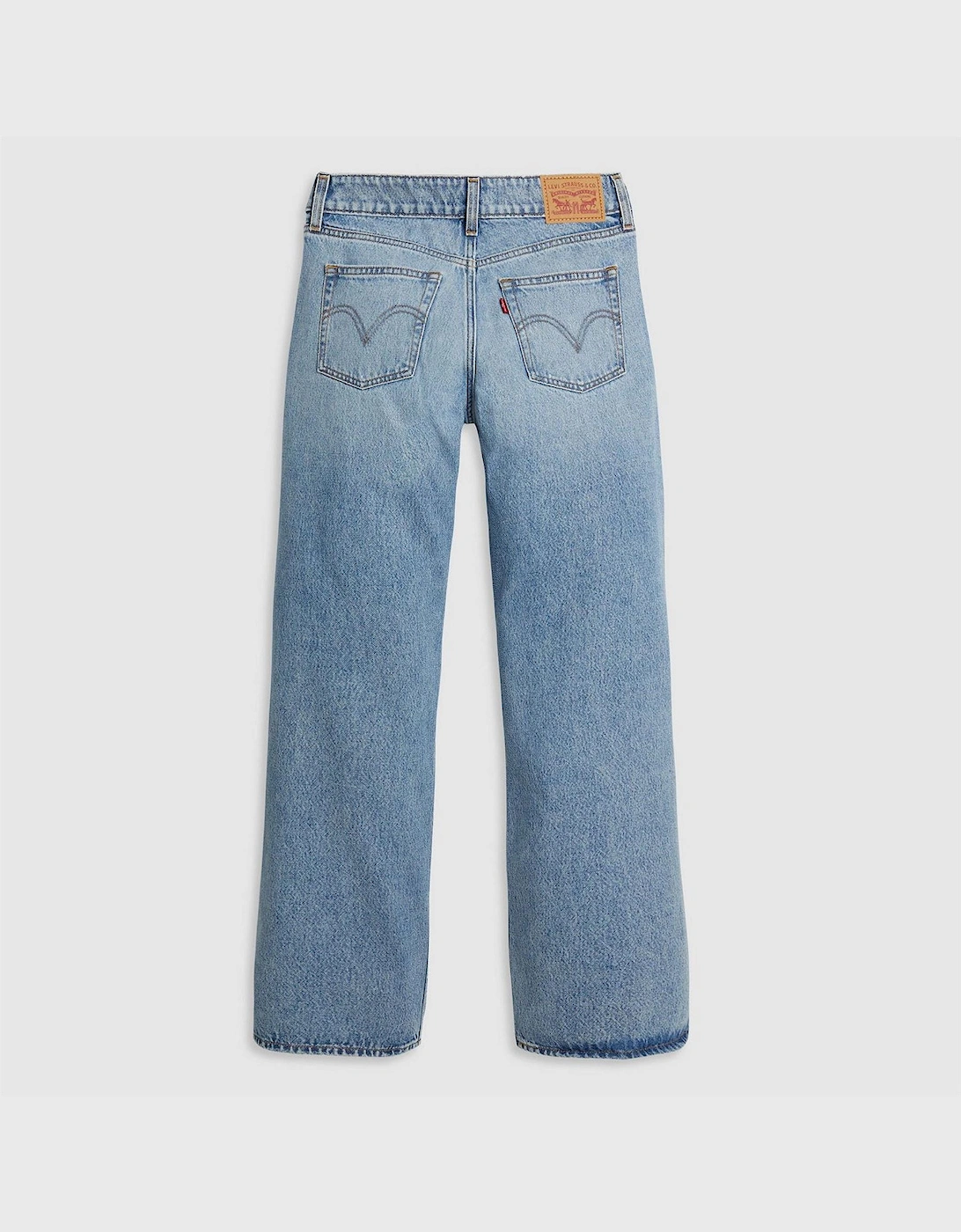 Low Rise Distressed Wide Fit Jeans