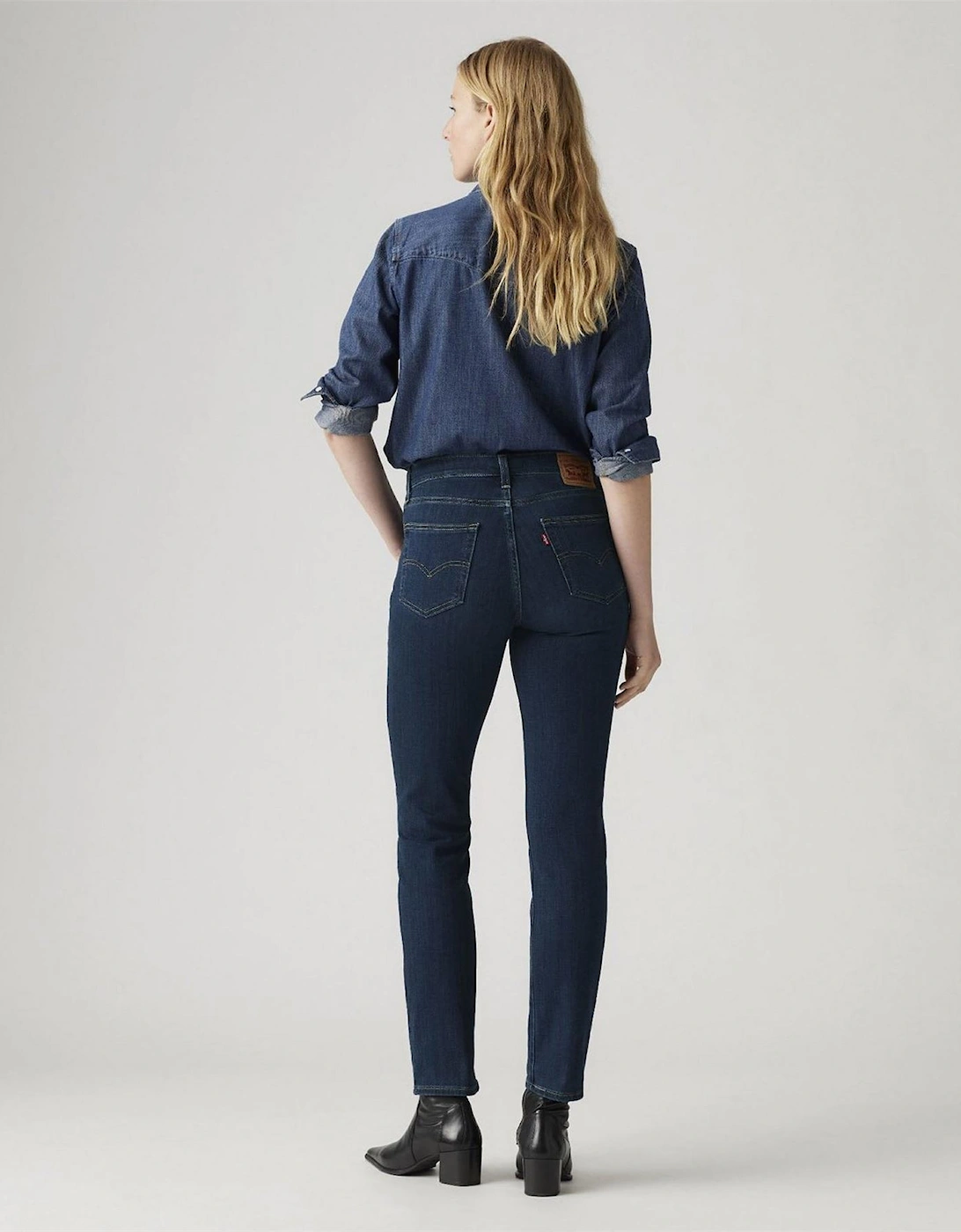 Levis Women's Navy Levi's High Rise Straight Leg Jeans - Size 29 L30