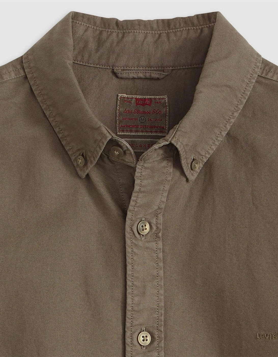 Button Down Collar Long Sleeve Shirt