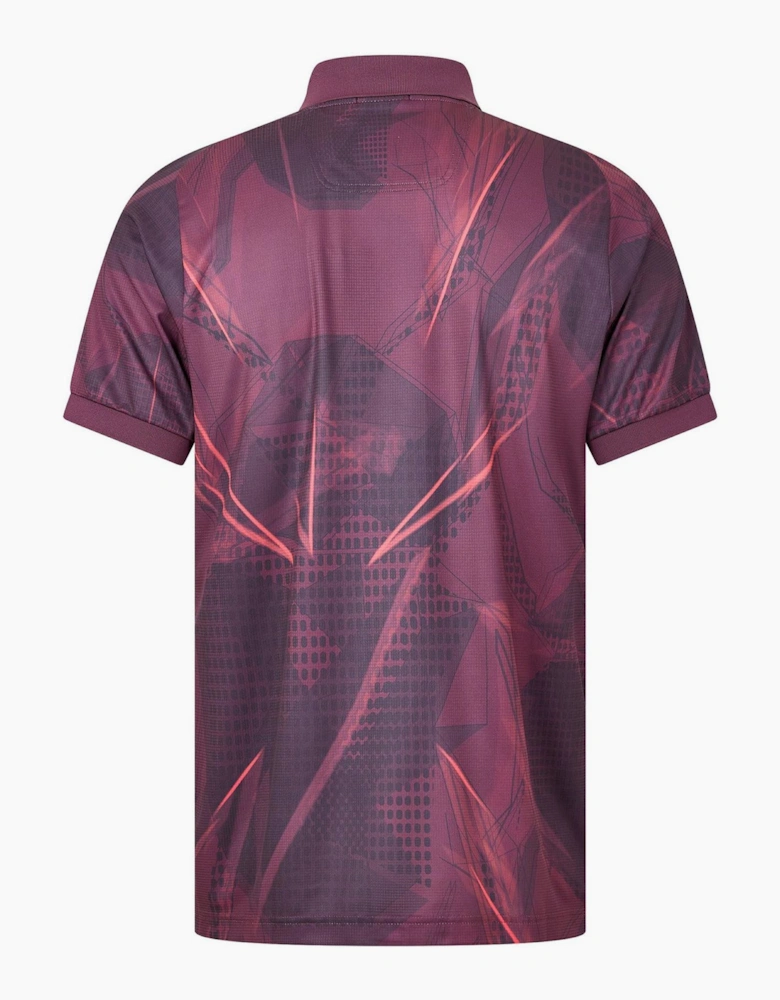 Desert Graphic Collared Neck Short Sleeve Shirt
