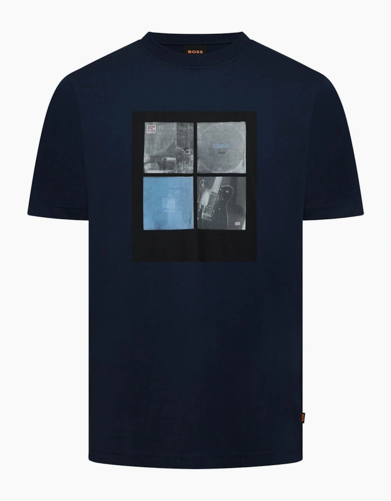 Text Graphic Crew Neck Short Sleeve T-Shirt