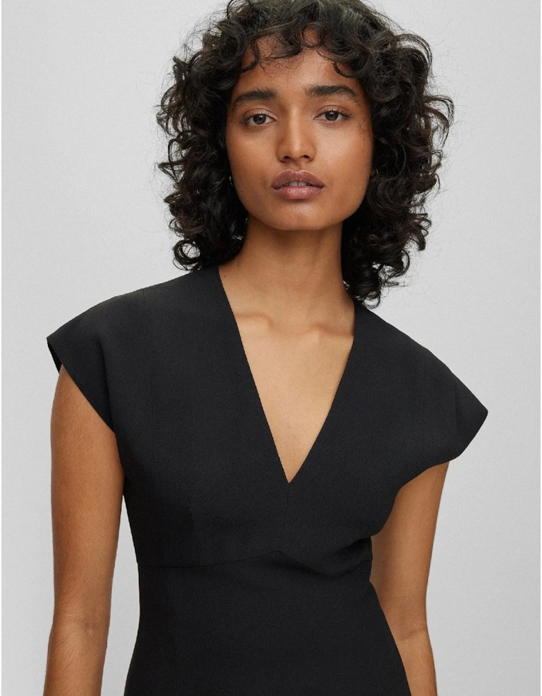 Debrany2 V-Neck Short Sleeve Knee Length Sheath Dress