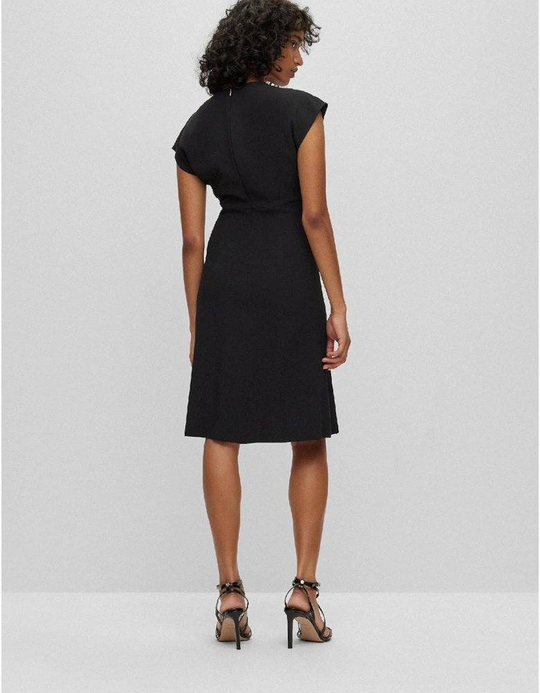 Debrany2 V-Neck Short Sleeve Knee Length Sheath Dress