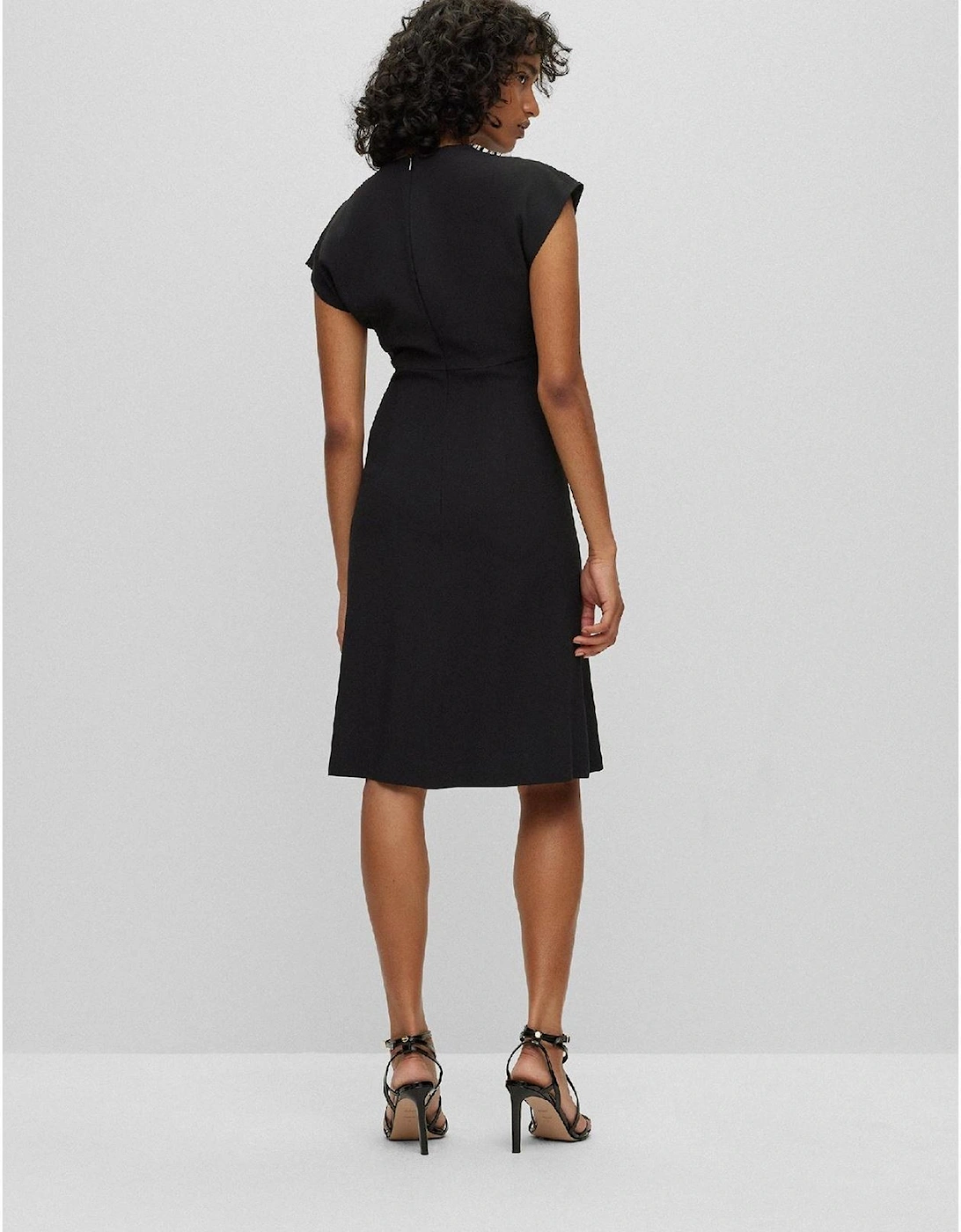 Debrany2 V-Neck Short Sleeve Knee Length Sheath Dress