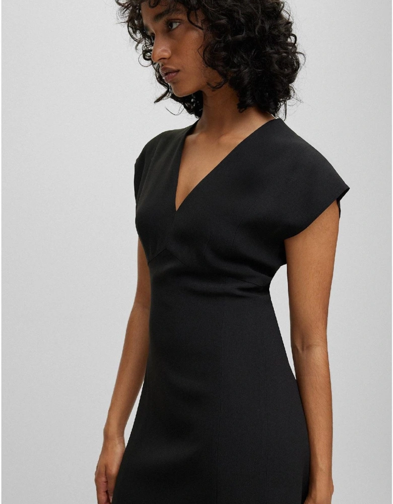 Debrany2 V-Neck Short Sleeve Knee Length Sheath Dress