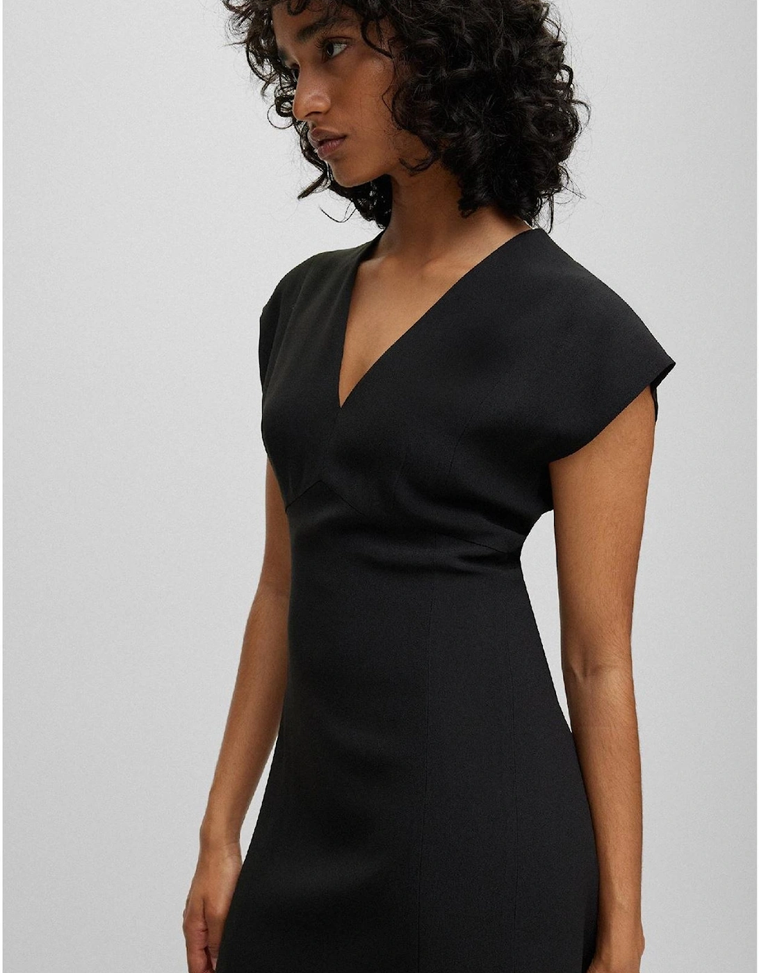 Debrany2 V-Neck Short Sleeve Knee Length Sheath Dress
