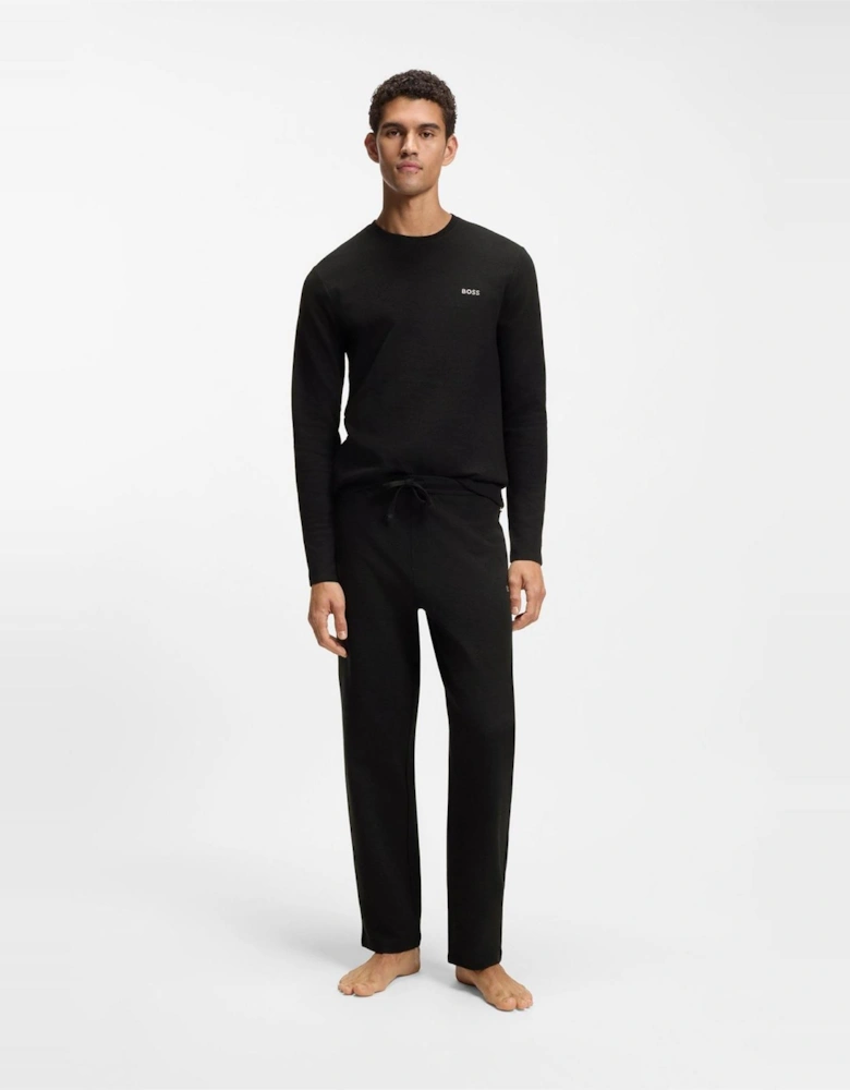 Wordmark Crew Neck Long Sleeve Jersey T-Shirt