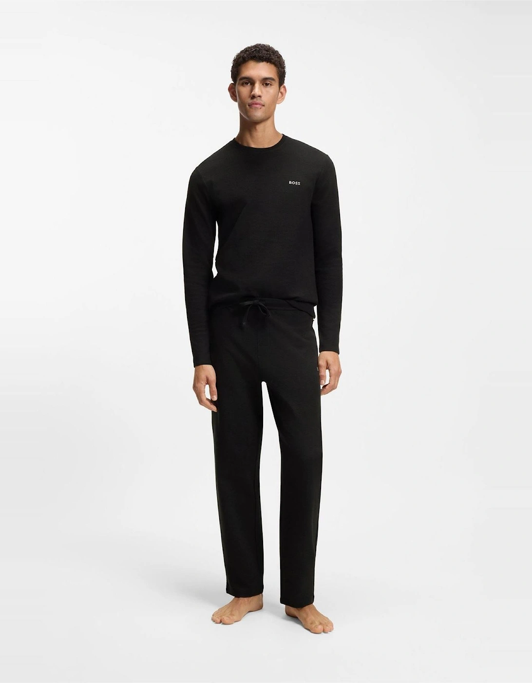 Wordmark Crew Neck Long Sleeve Jersey T-Shirt