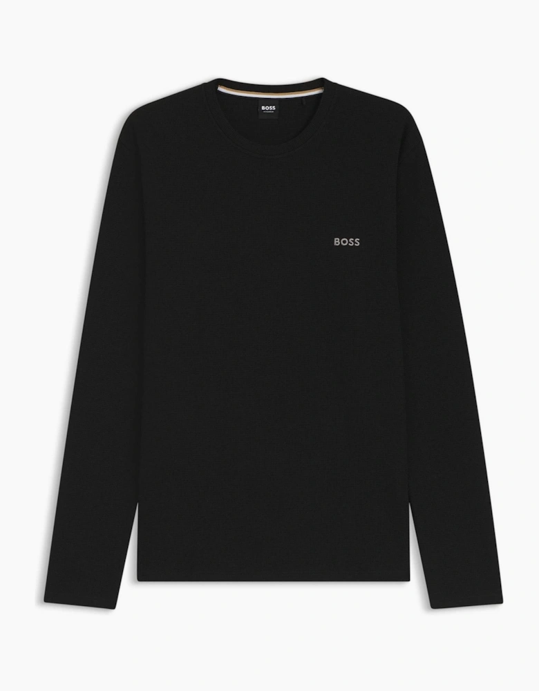 Wordmark Crew Neck Long Sleeve Jersey T-Shirt