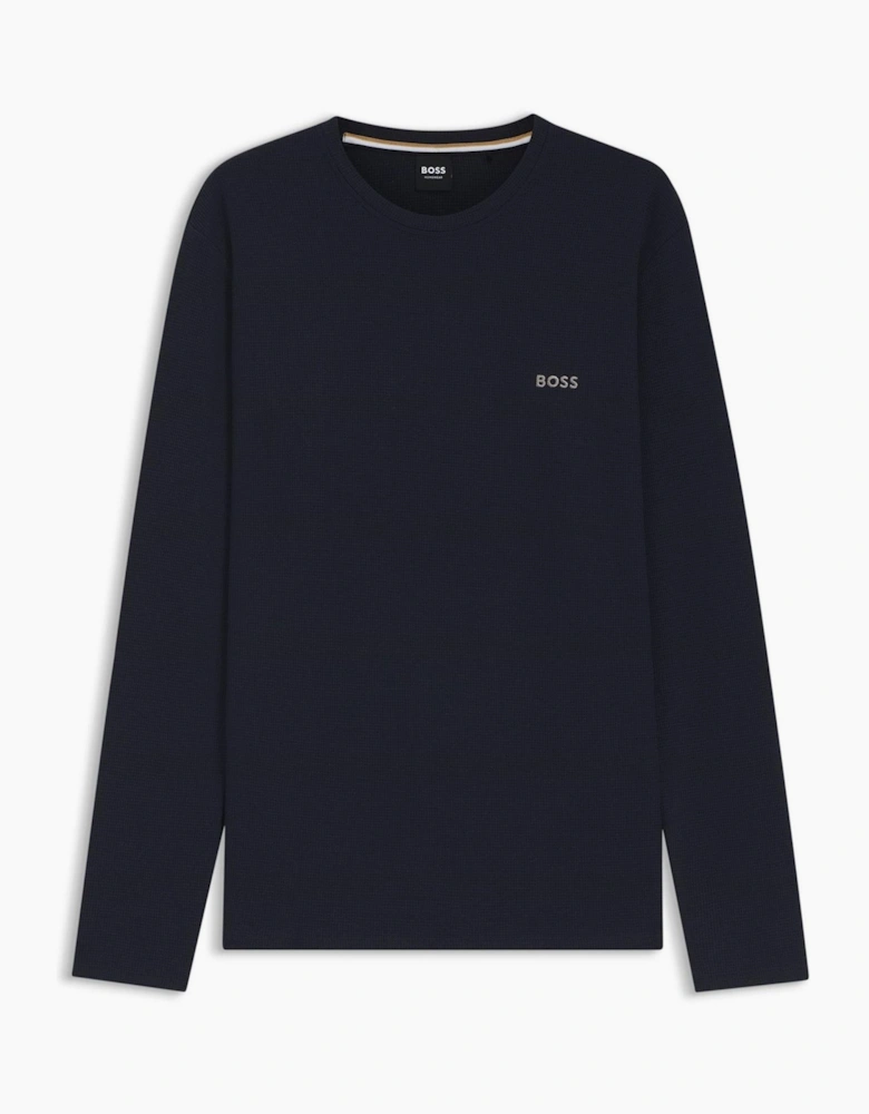 Wordmark Crew Neck Long Sleeve Jersey T-Shirt