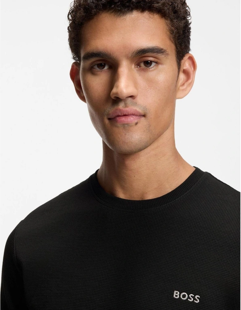 Wordmark Crew Neck Long Sleeve Jersey T-Shirt