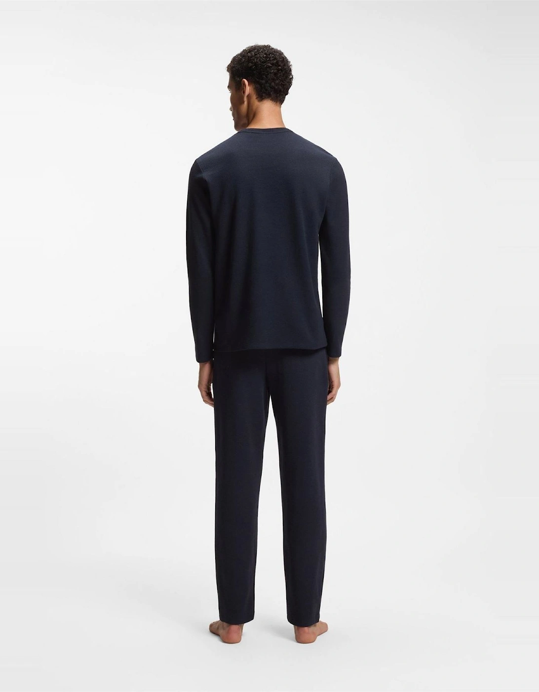 Wordmark Crew Neck Long Sleeve Jersey T-Shirt