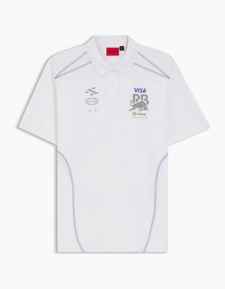 Regular Fit Collared Neck Short Sleeve Logo Print Shirt