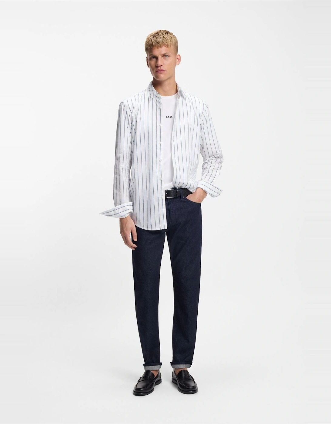 Button Down Collar Collared Neck Long Sleeve Shirt