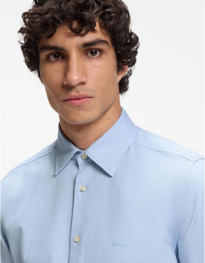Collared Neck Shirt Collar Short Sleeve Regular Fit Shirt
