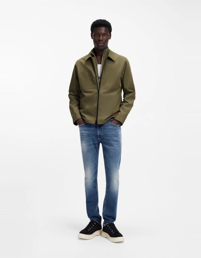 Collared Neck Shirt Collar Long Sleeve Regular Fit Shirt
