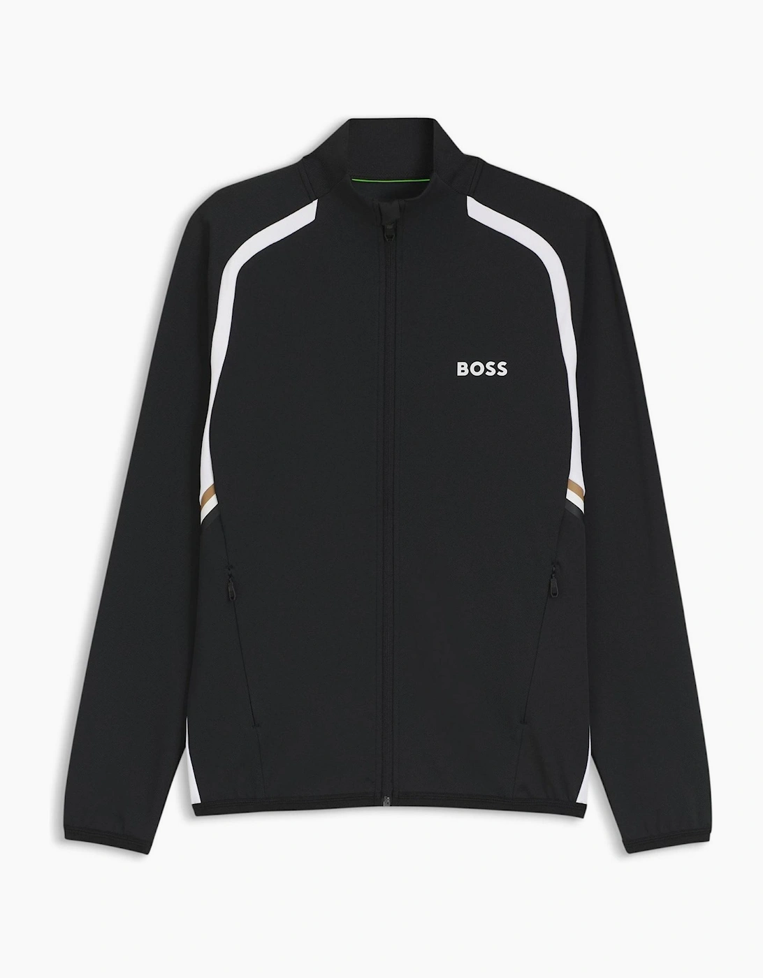 Boss Hugo Boss Men's Printed Logo Mock Neck Long Sleeve Sweatshirt - Black