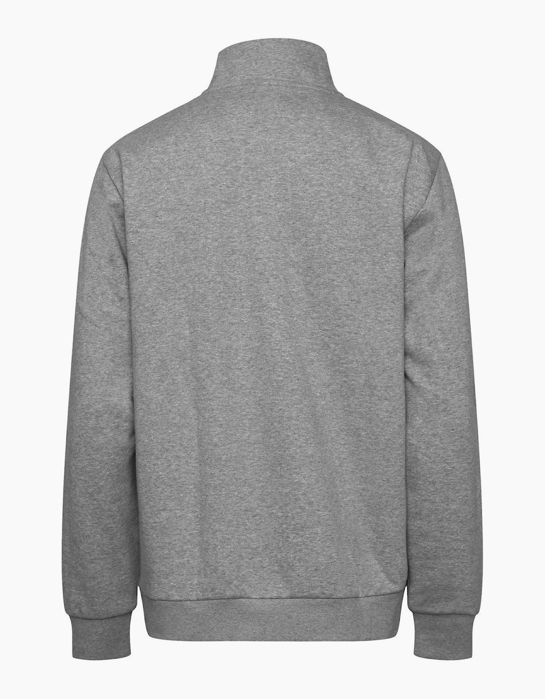 Trefoil Bold Logo Zip Neck Long Sleeve Sweatshirt