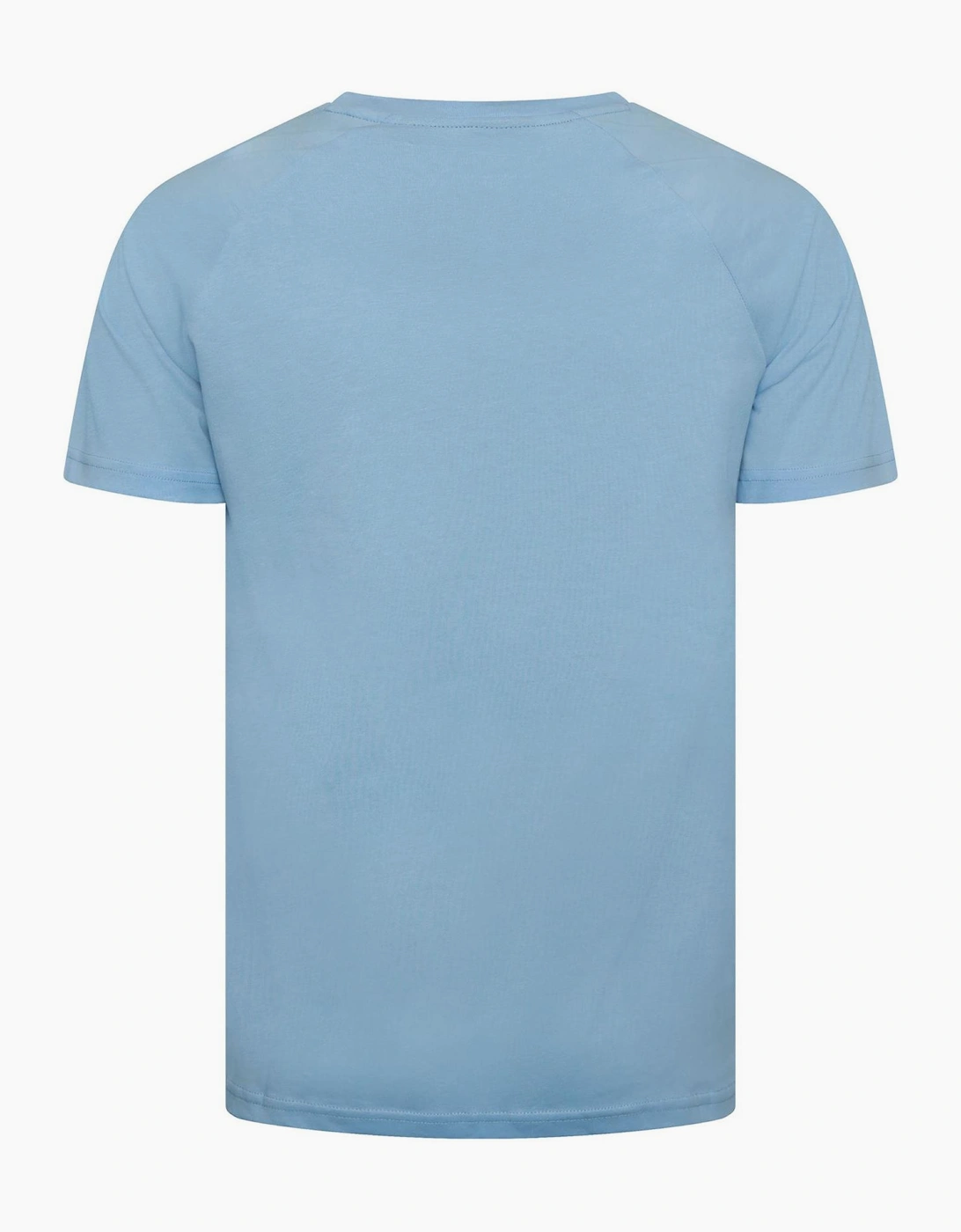 Wordmark Central Logo Crew Neck Raglan Short Sleeve T-Shirt