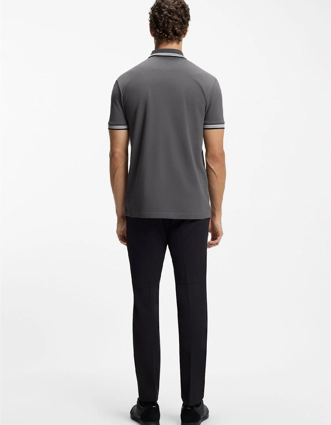 Green Paddy Polo Shirt With Contrast Tipping