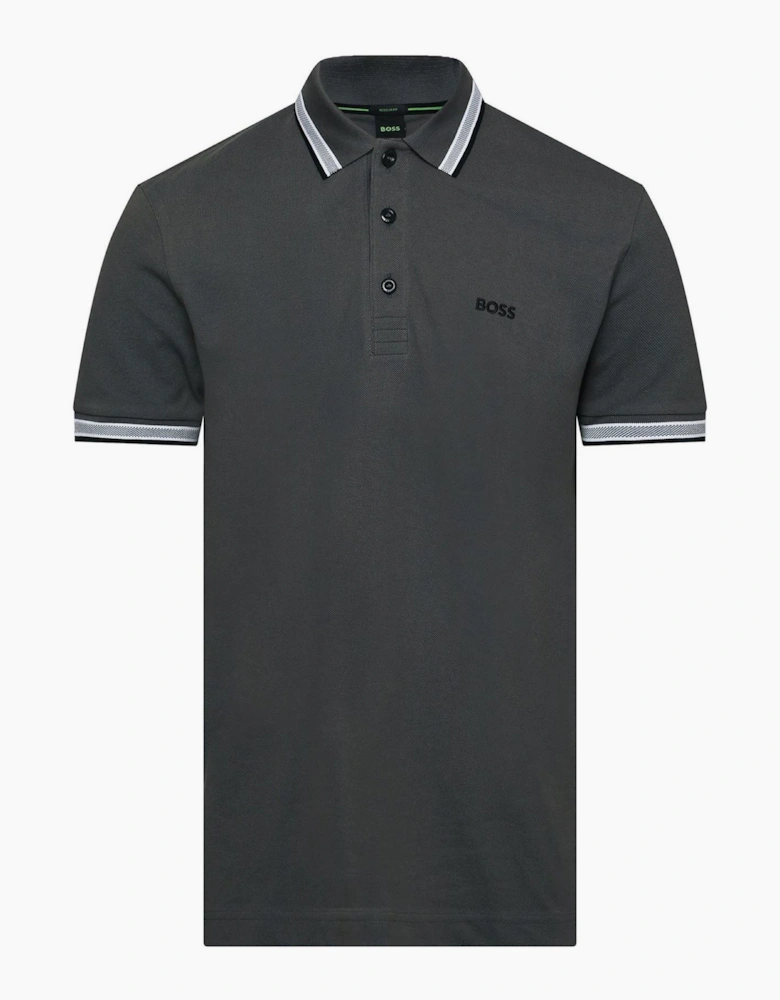 Green Paddy Polo Shirt With Contrast Tipping