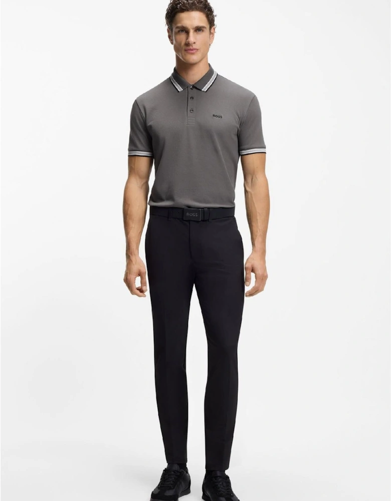 Green Paddy Polo Shirt With Contrast Tipping