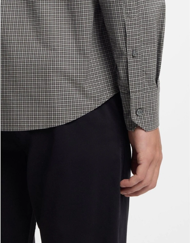 Regular Fit Button Down Collar Long Sleeve Shirt