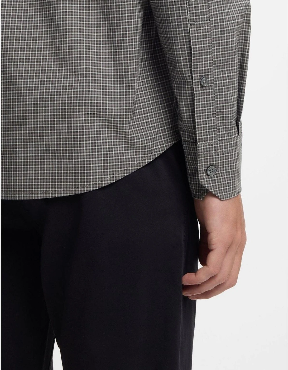 Regular Fit Button Down Collar Long Sleeve Shirt