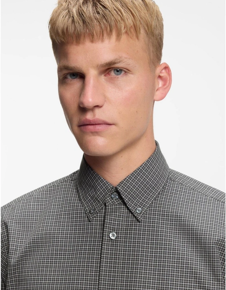 Regular Fit Button Down Collar Long Sleeve Shirt