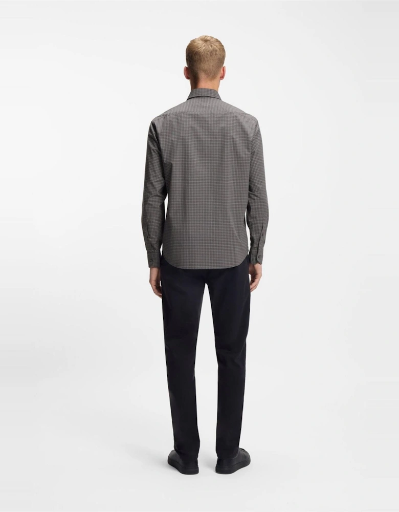 Regular Fit Button Down Collar Long Sleeve Shirt