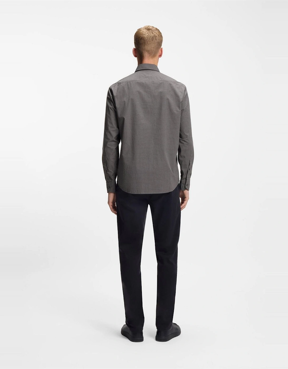 Regular Fit Button Down Collar Long Sleeve Shirt