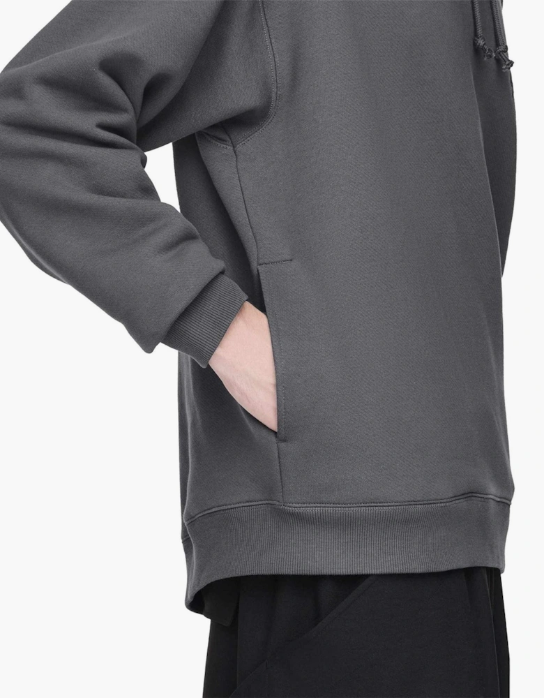 Text Graphic Hooded Neck Oversize Fit Sweatshirt