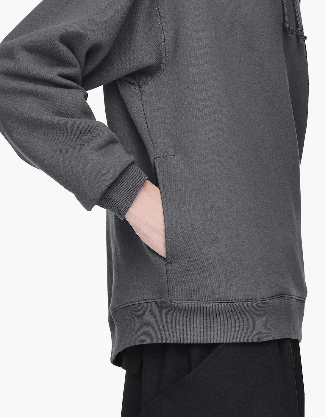 Text Graphic Hooded Neck Oversize Fit Sweatshirt