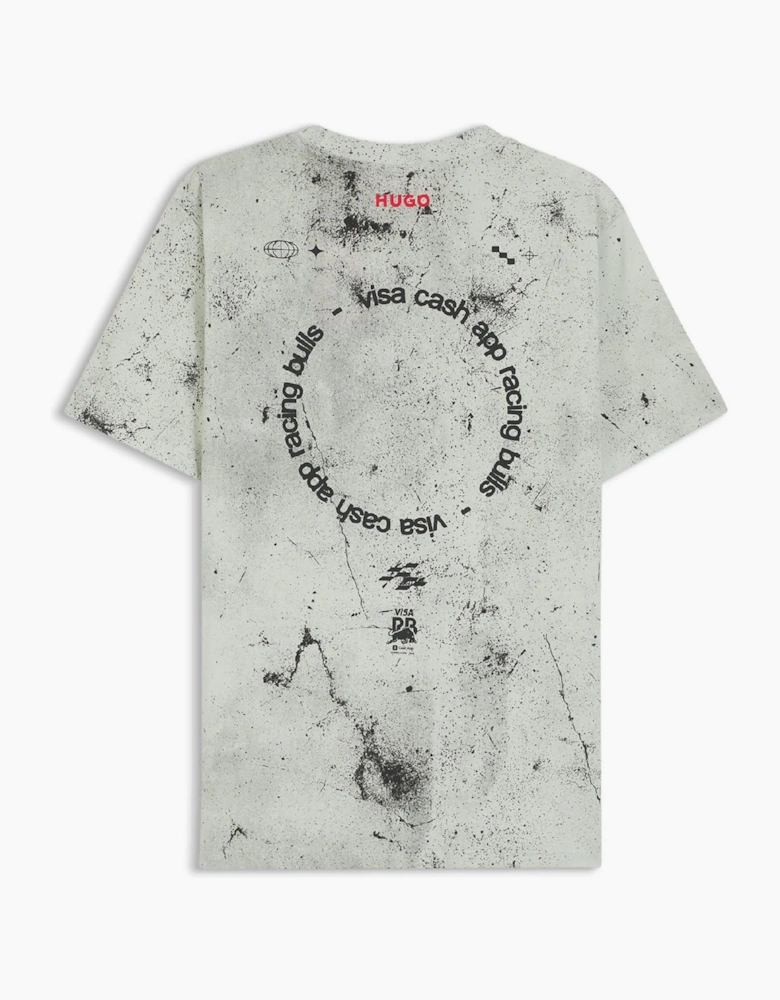 Icon Text Graphic Crew Neck Short Sleeve T-Shirt