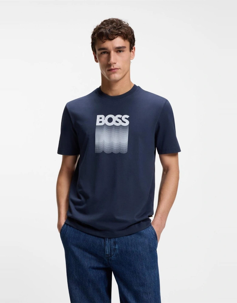 Wordmark Graphic Crew Neck Short Sleeve T-Shirt