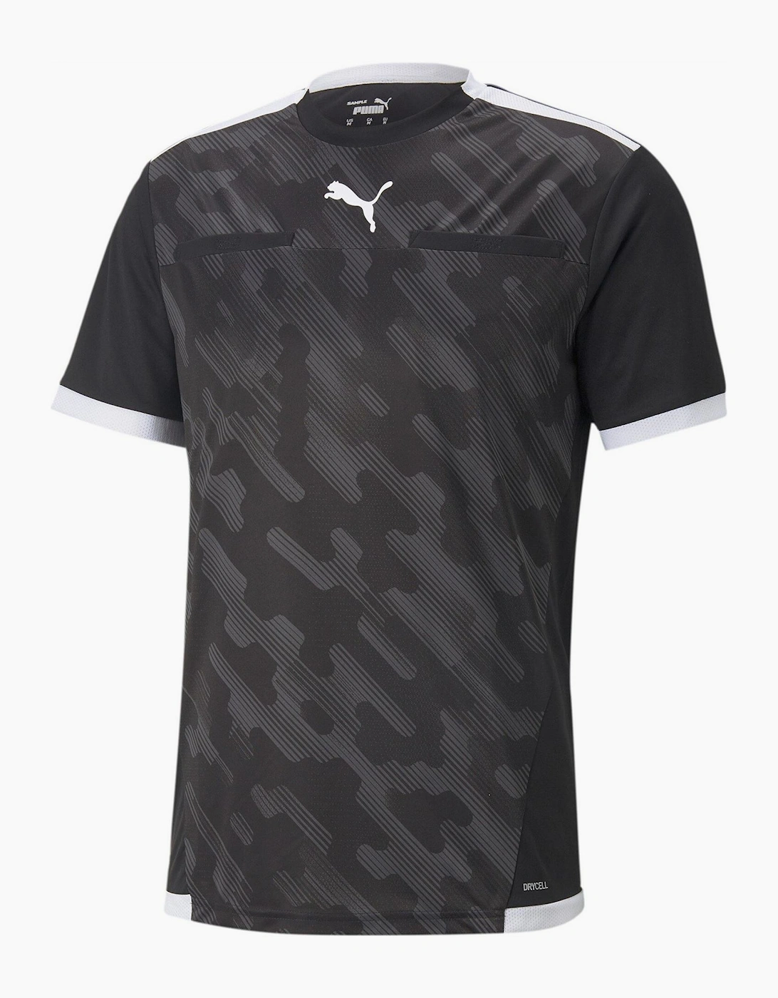 Puma Men's Mens Teamliga Referee Jersey Shirt - Black/Multi - Size, 46