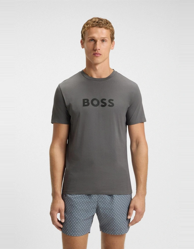 Wordmark Printed Logo Crew Neck Short Sleeve T-Shirt