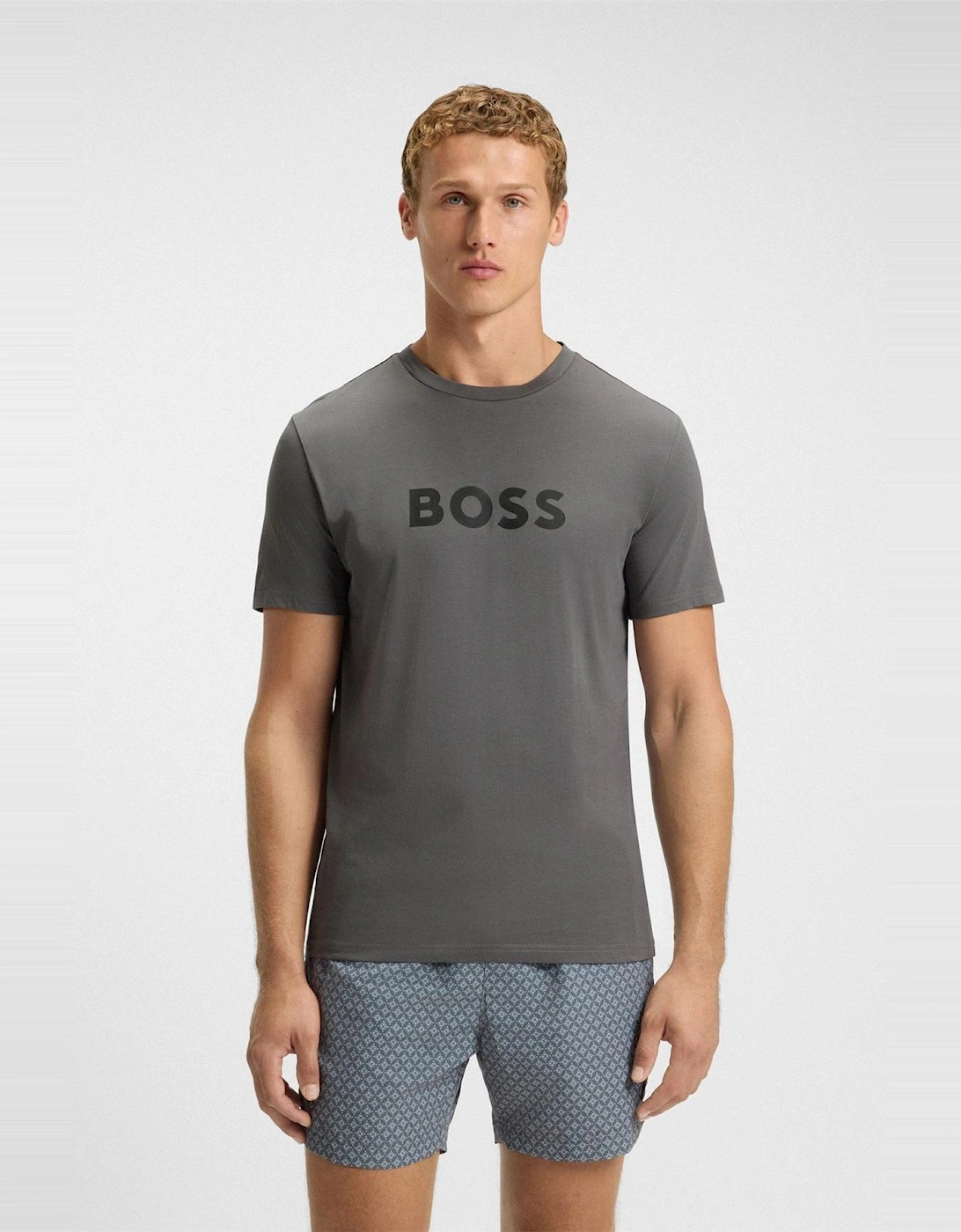 Wordmark Printed Logo Crew Neck Short Sleeve T-Shirt
