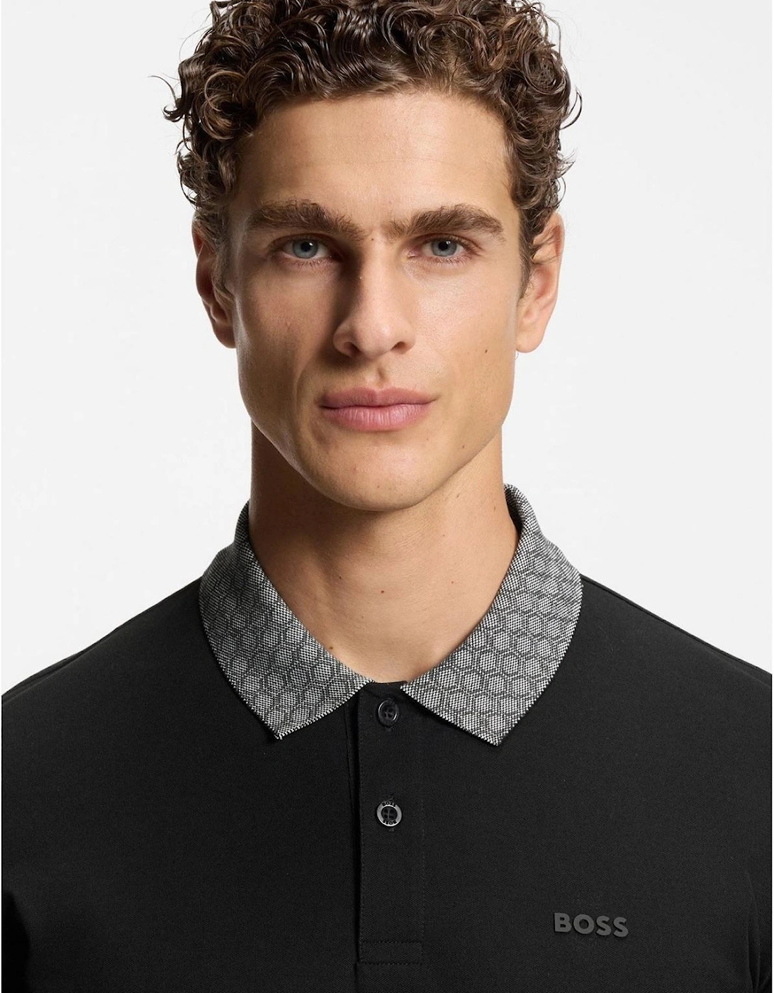 Wordmark Collared Neck Short Sleeve Regular Fit Polo Shirt