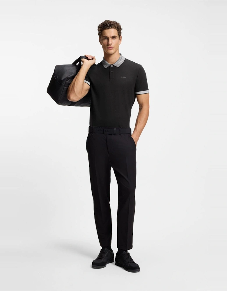 Wordmark Collared Neck Short Sleeve Regular Fit Polo Shirt